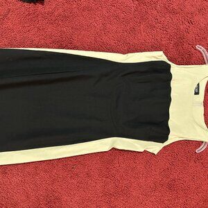 Midi Dress Black and tan dress